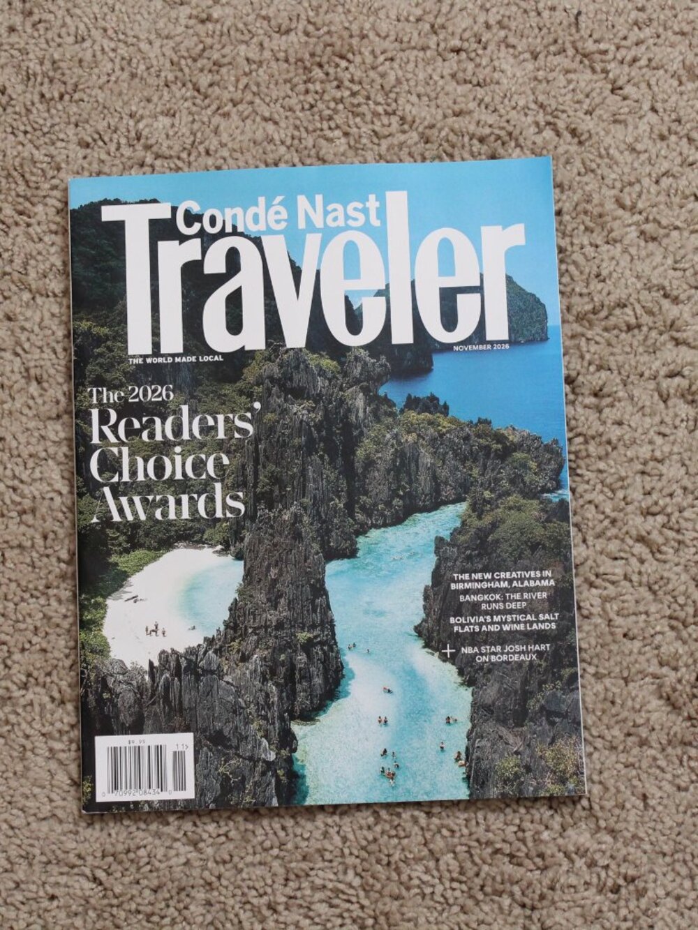 Conde Nast Traveler Magazine November 2026 Readers' Choice Awards